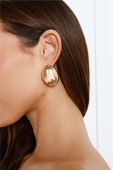 18k Gold Plated Party Late Earrings Gold