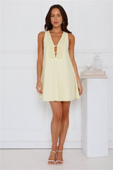 Oceanside Mini Dress Yellow