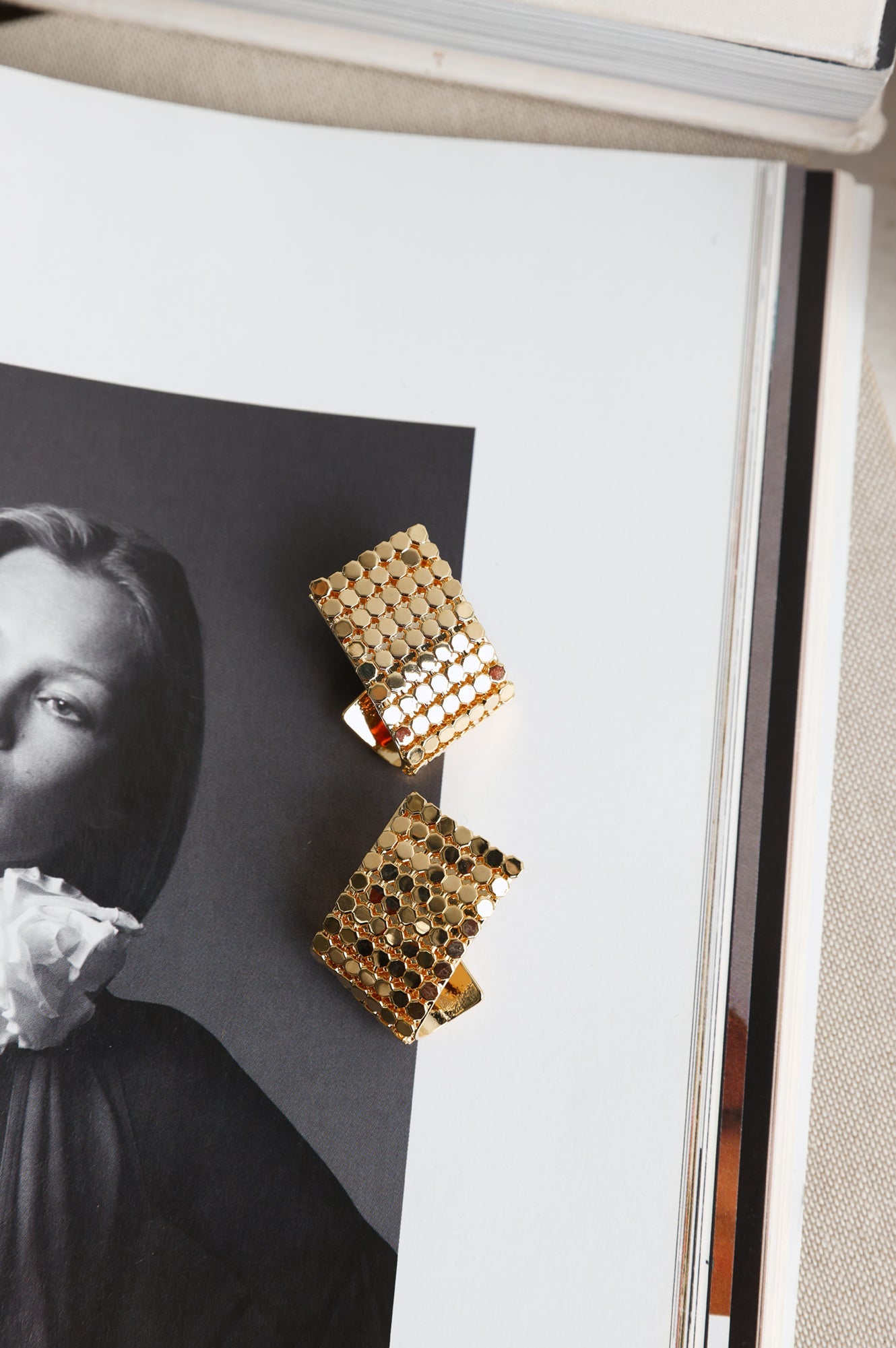 Disco Glam Earrings Gold