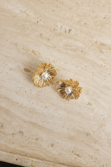 Fresh Jasmine Earrings Gold