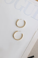 Bright Crystal Earrings Gold