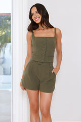 Editor's Pick Crop Top Khaki