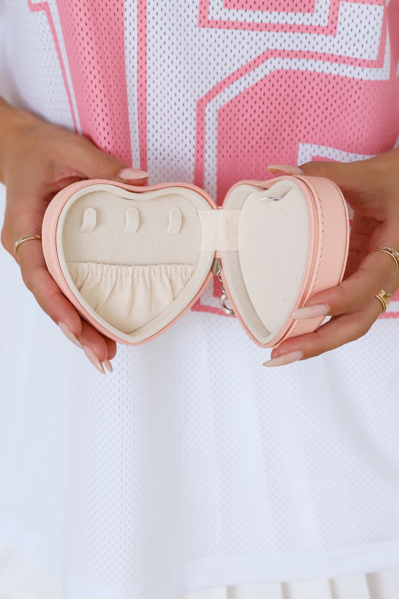 Heart Jewelry Box Pink