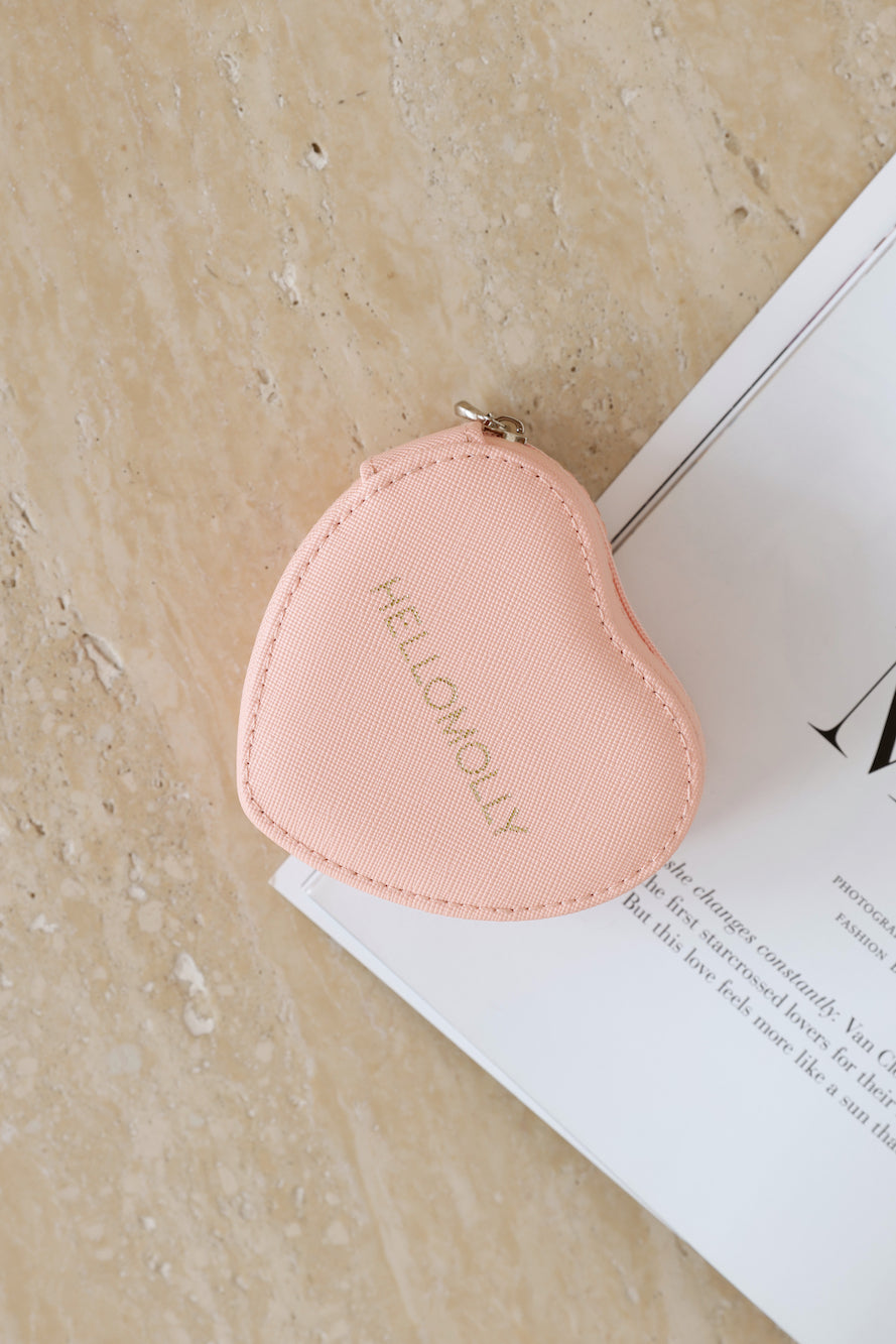 Heart Jewelry Box Pink