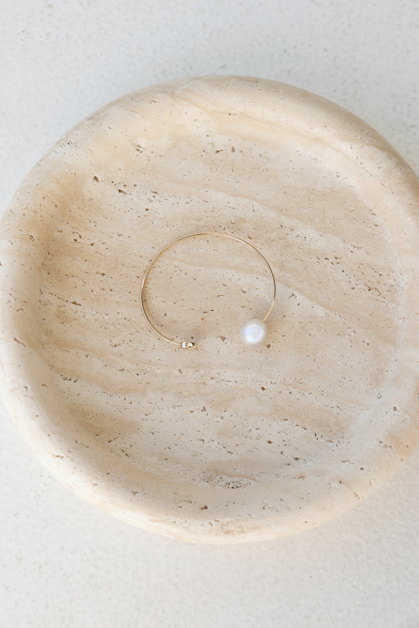 18k Gold Plated Freshwater Pearl Cuff Gold