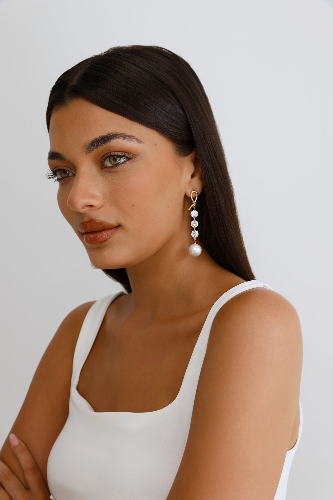 Designer Sparkles Earrings Gold