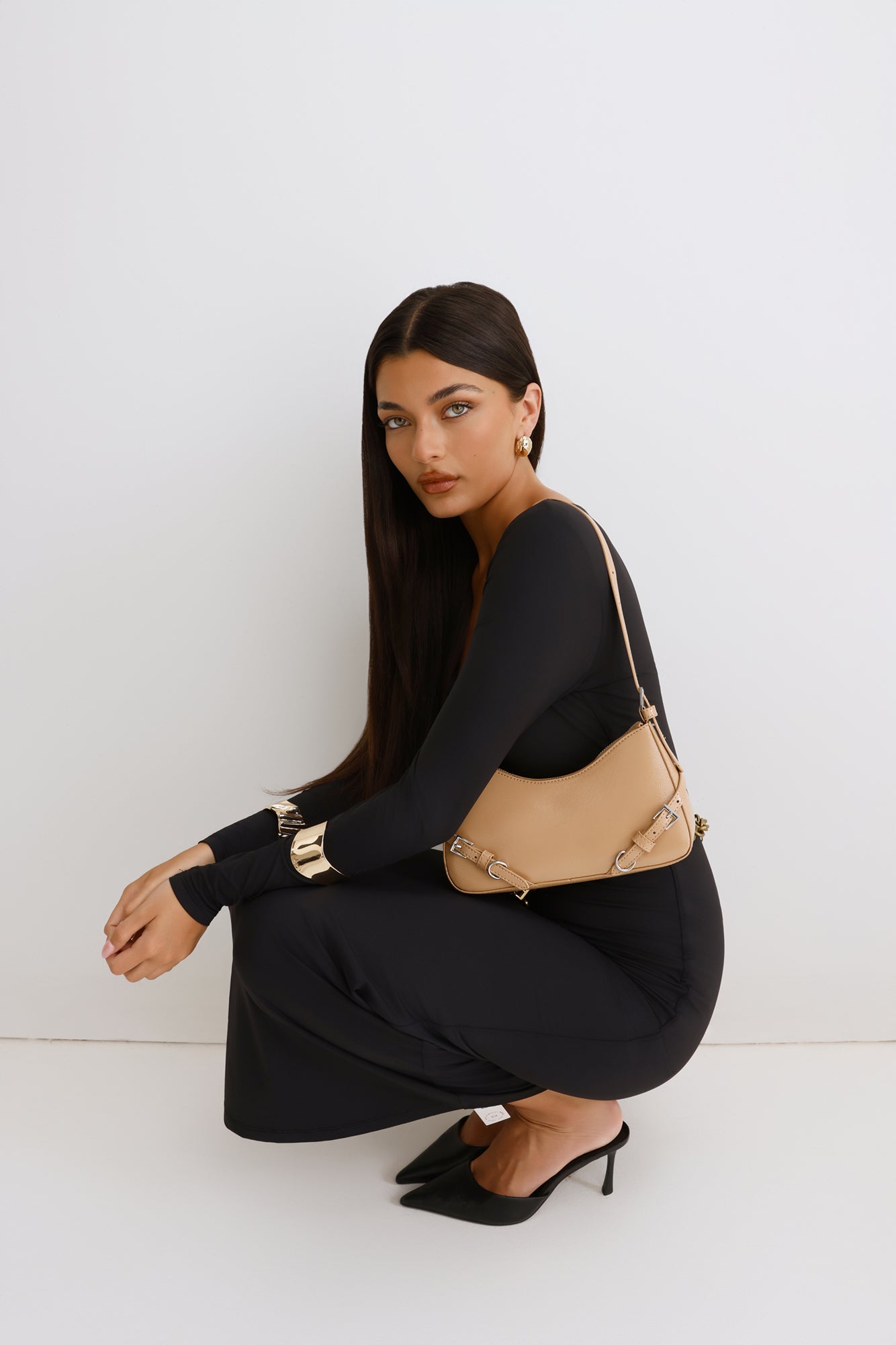 Fashionably Late Bag Light Brown