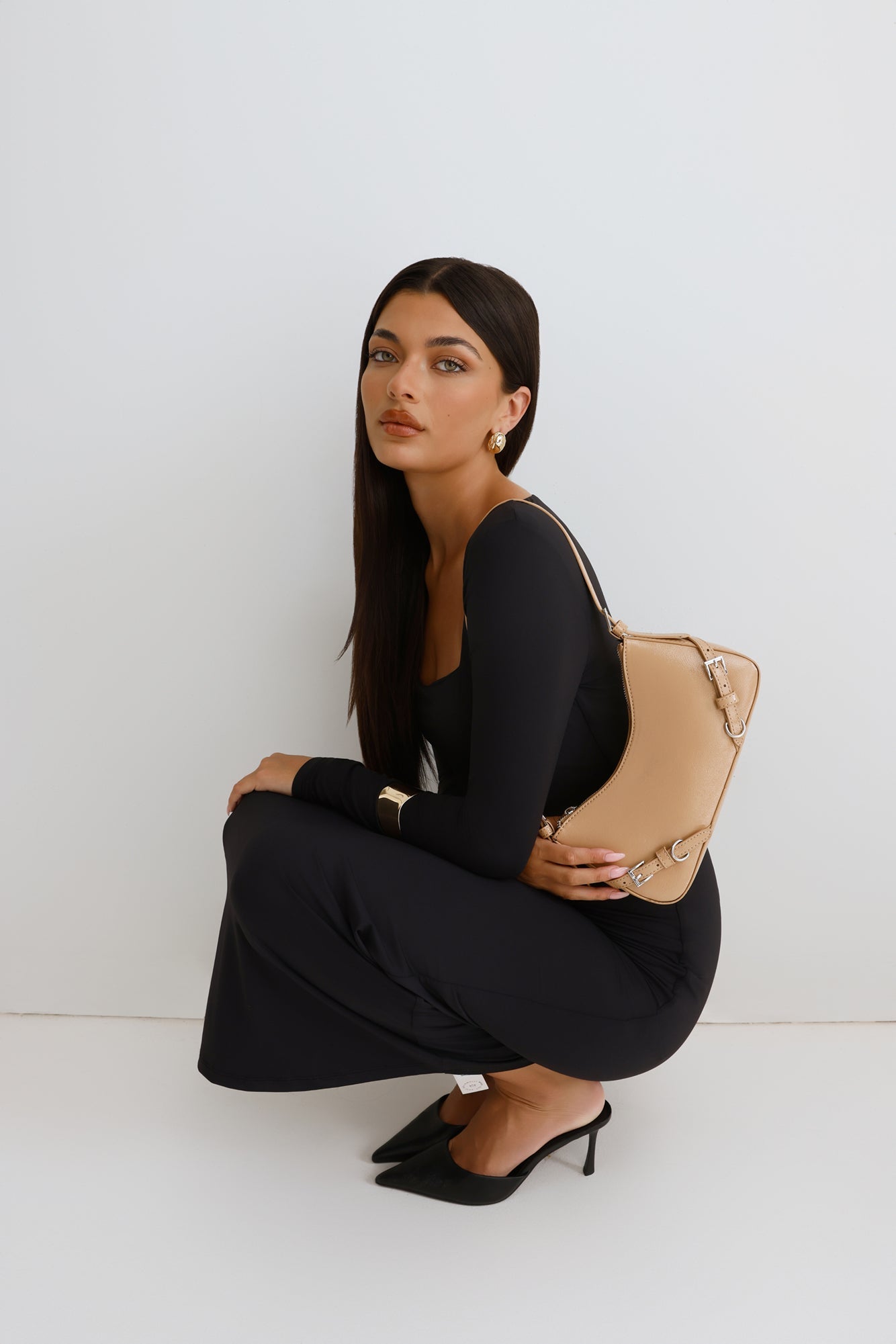 Fashionably Late Bag Light Brown