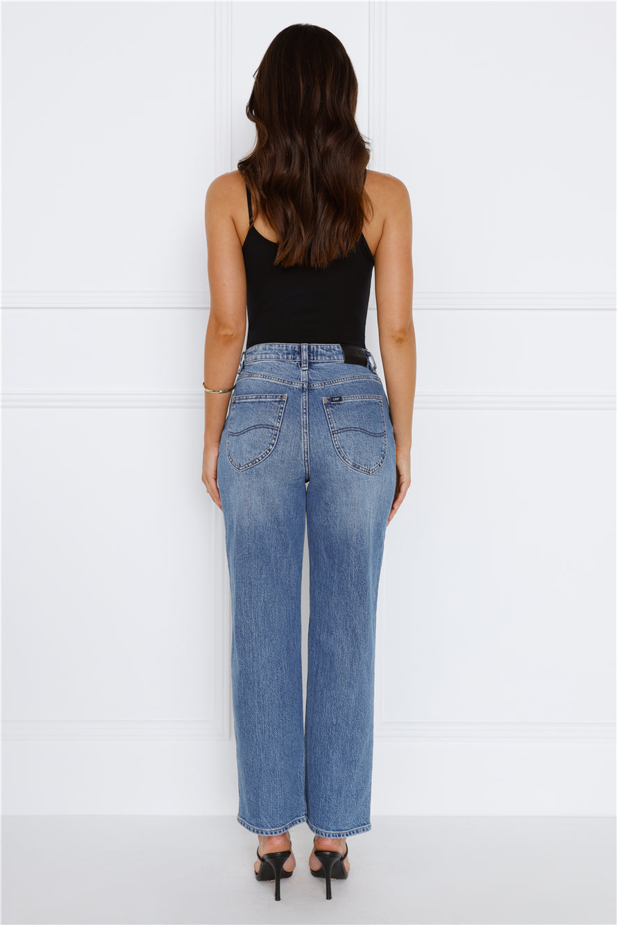 LEE High Straight Jean Indigo Lake