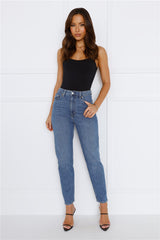 LEE High Moms Slim Jean Anemone Blue