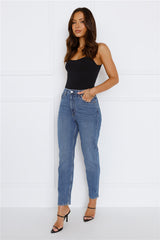 LEE High Moms Slim Jean Anemone Blue