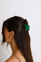 Matte Mini Hold Everything Claw Emerald Green