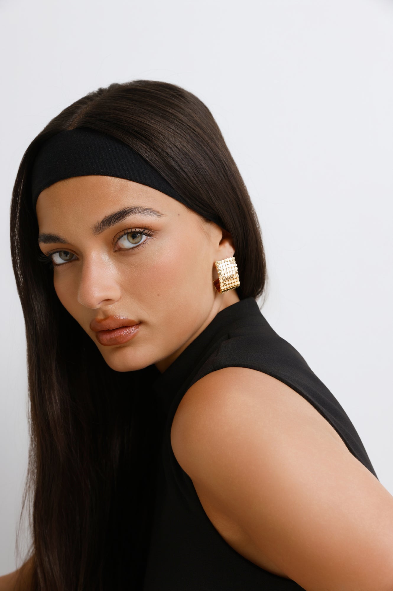Disco Glam Earrings Gold