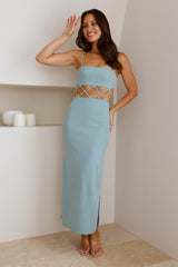 Highway Slide Midi Dress Blue