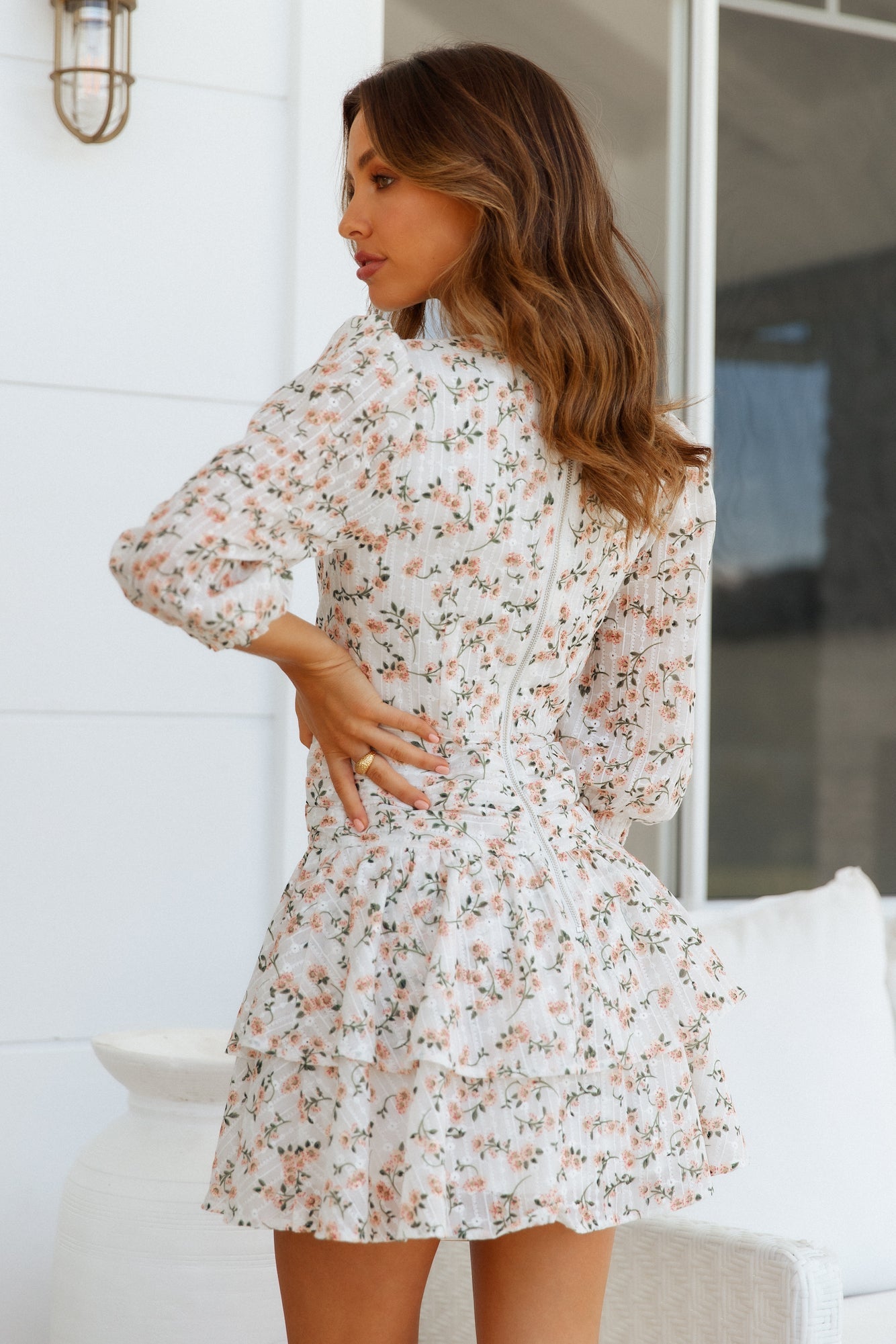 HELLO MOLLY Simple One Dress White