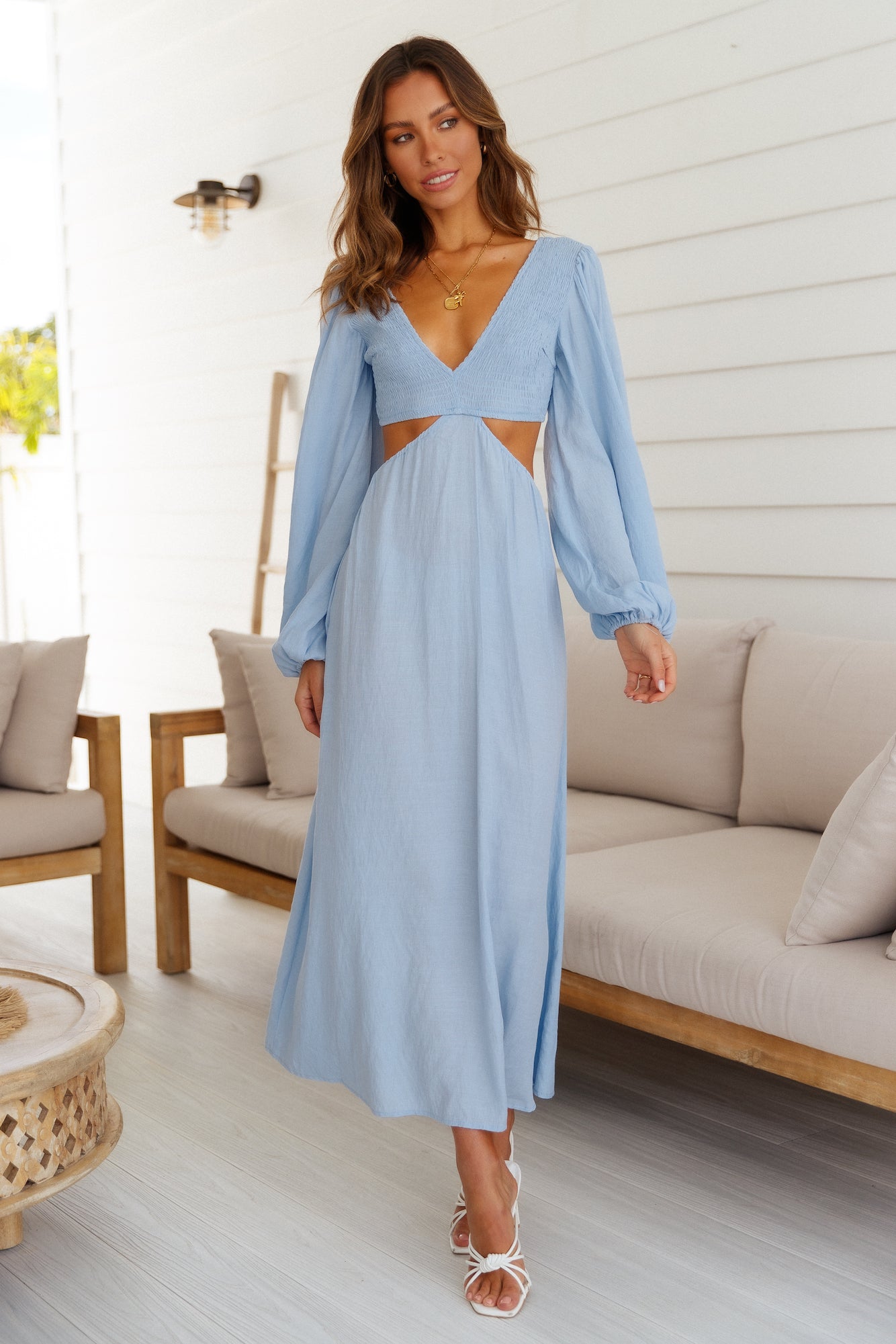 At The Centre Maxi Dress Blue