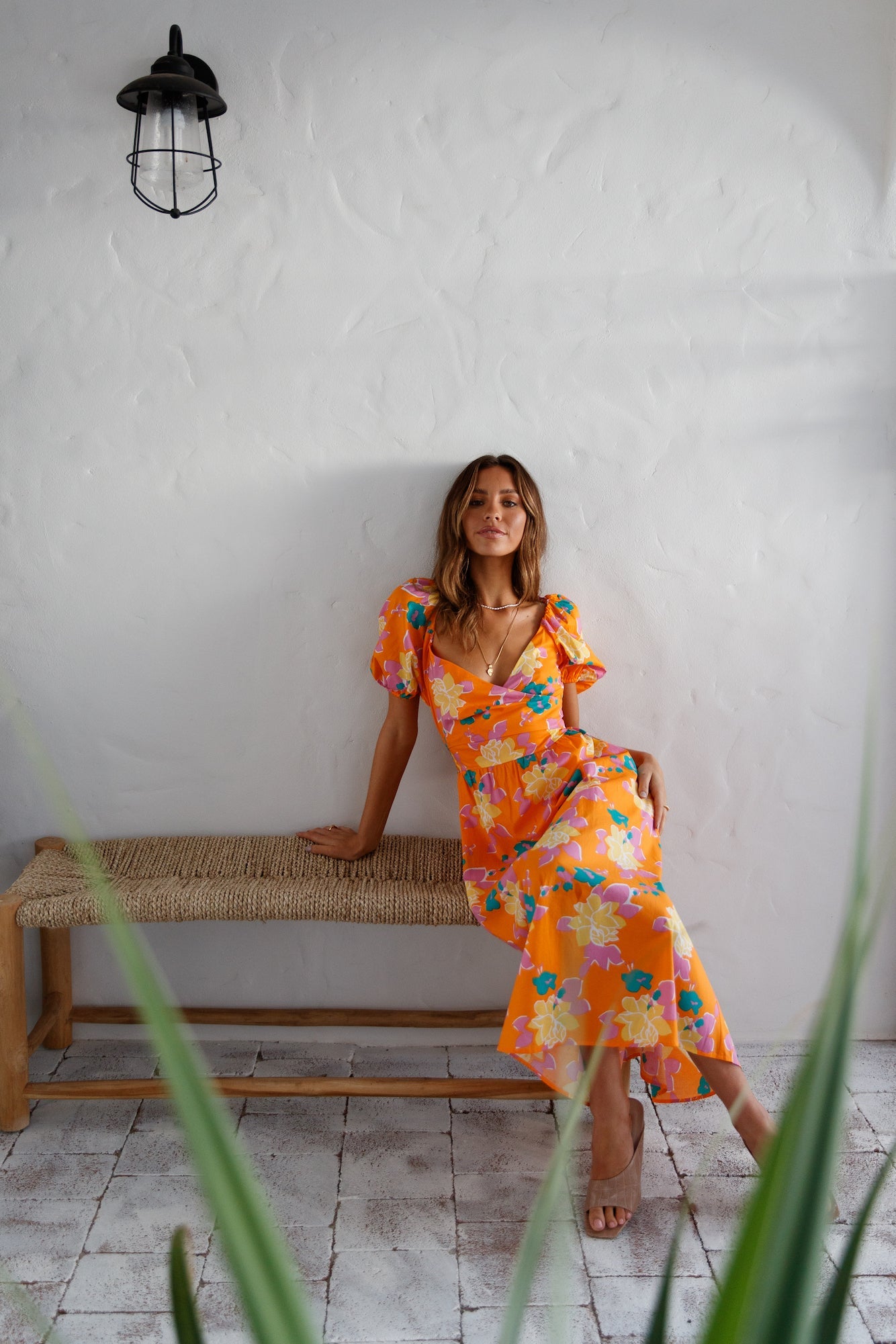Neon Gardens Midi Dress
