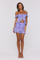 Into The Floral Mini Skirt Lilac