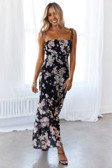 HELLO MOLLY Whimsical Day Maxi Dress Black