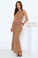 Mariner's Glow Glitter Maxi Dress Brown