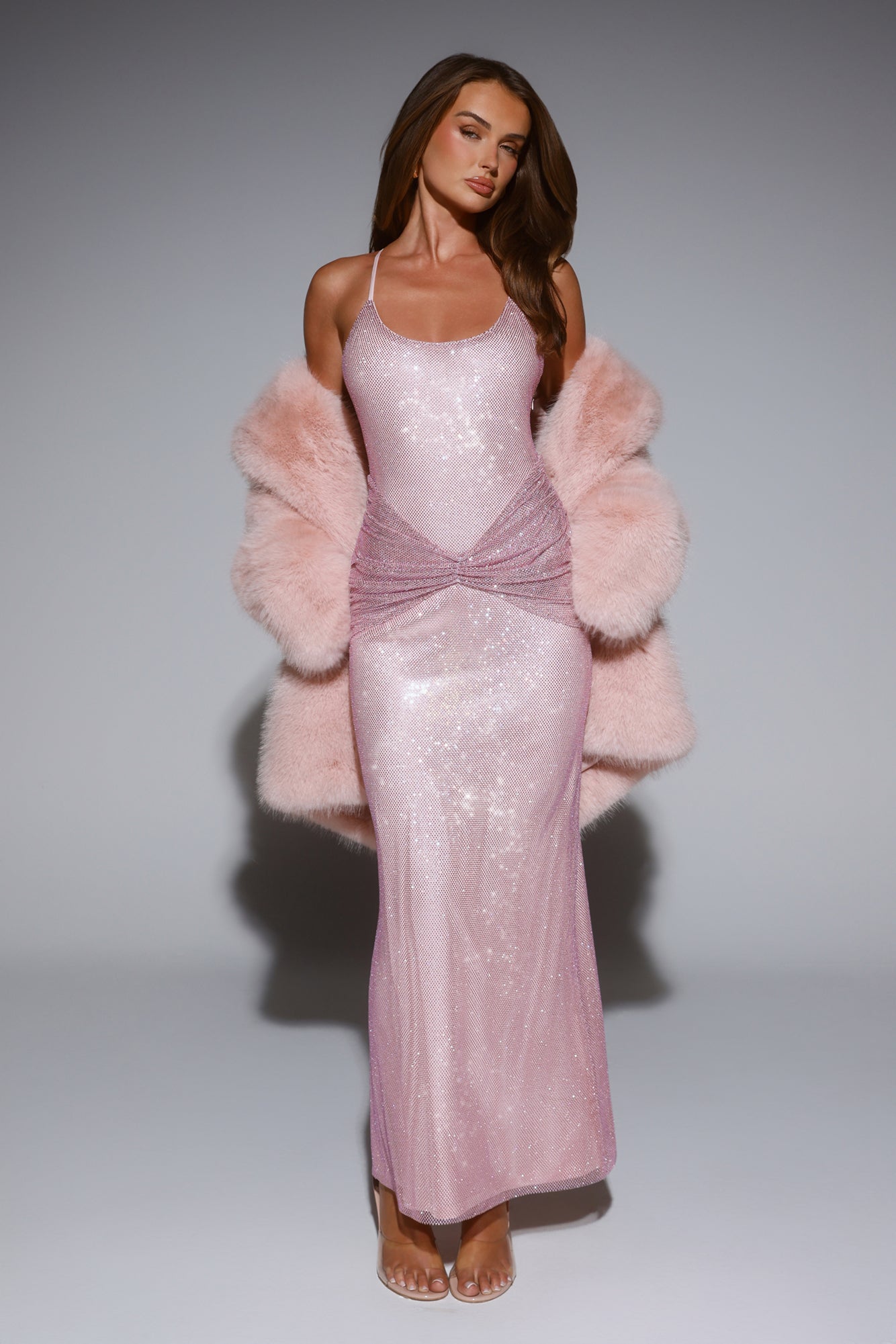 LUXE Exclusive Events Maxi Dress Pink