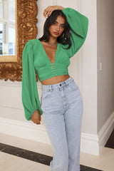 Loud Whispers Crop Green