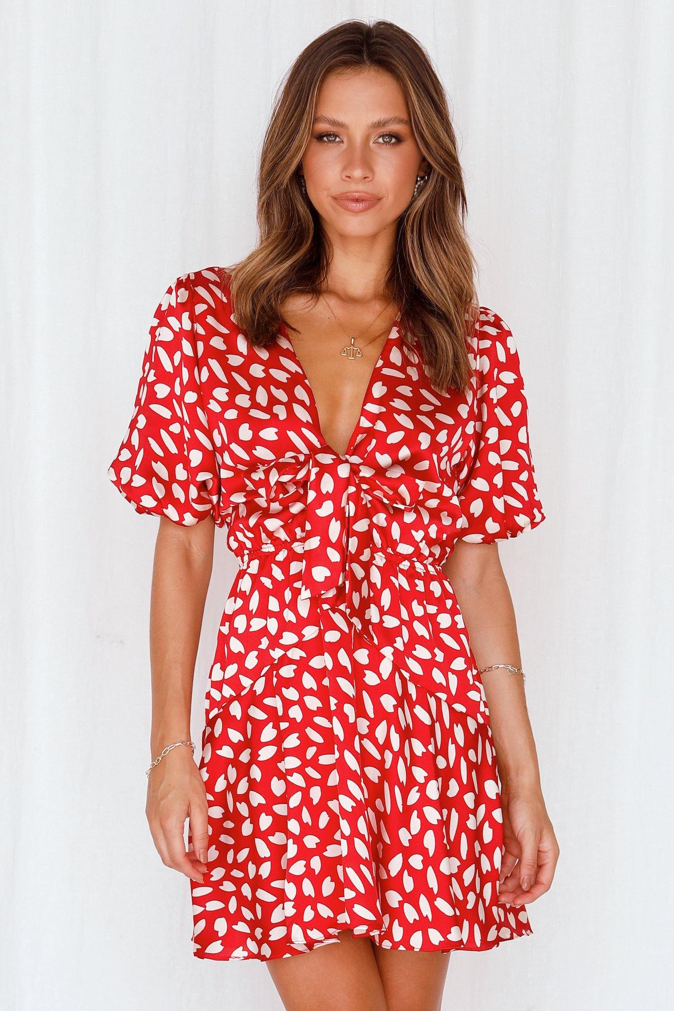 Dainty Dreams Dress Red