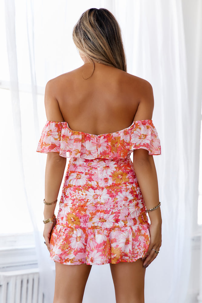 HELLO MOLLY Flowers On My Mind Dress Pink