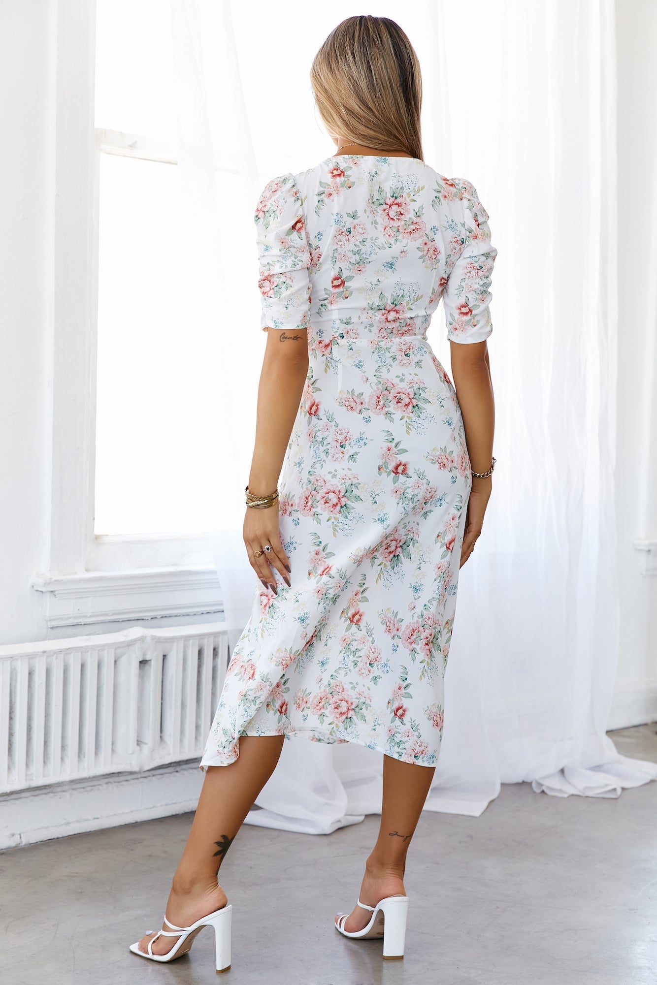 HELLO MOLLY New Day With You Midi Dress White