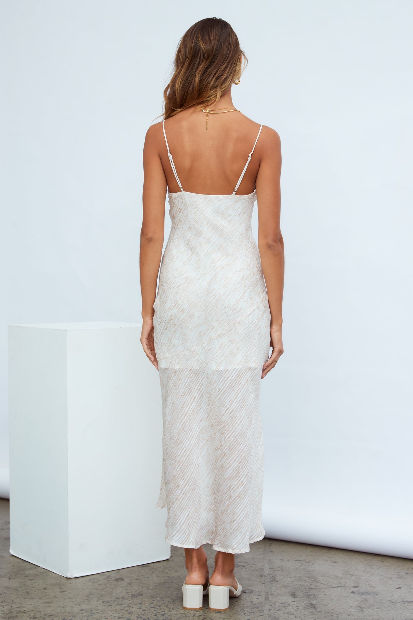 Brooke Midi Dress Beige