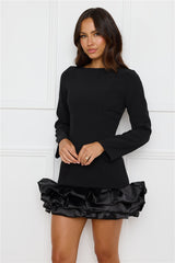 Belong With You Long Sleeve Playsuit Black