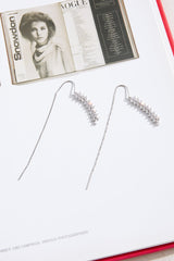 925 Silver Saffira Earrings Silver