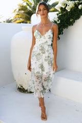 Lets Have Fun Midi Dress Green