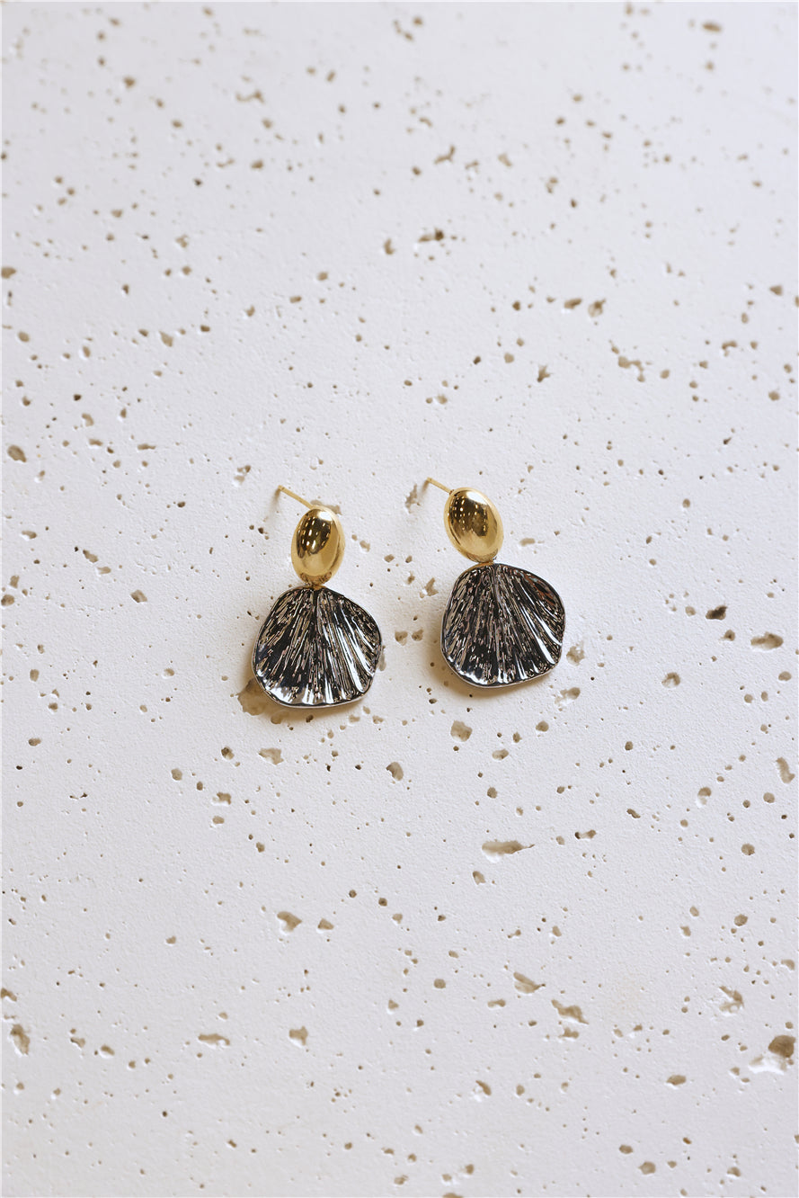 Beach Side Earring Gold Silver
