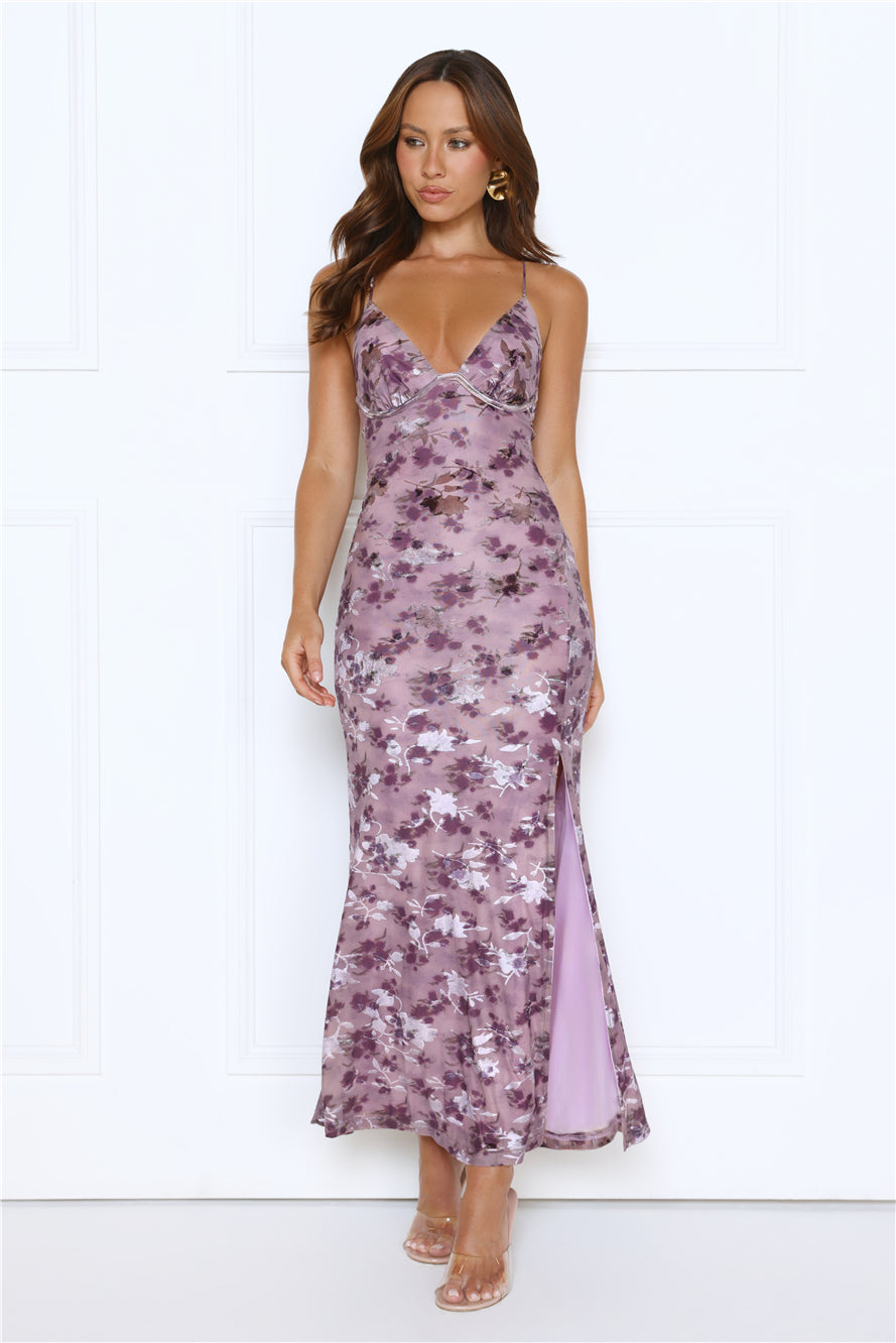 Dusk Darling Maxi Dress Plum