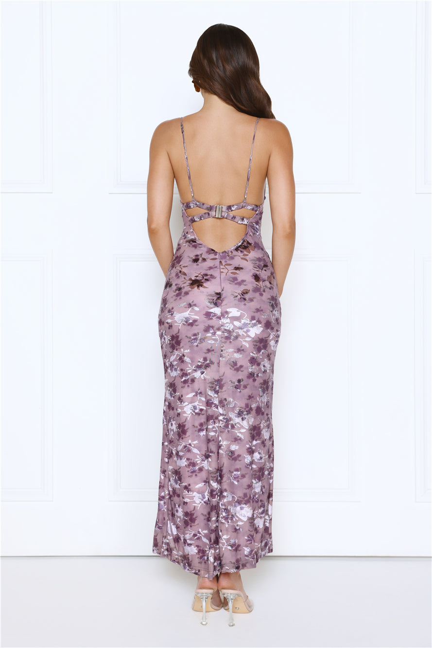 Dusk Darling Maxi Dress Plum