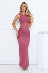 Dewy Radiance Maxi Dress Plum