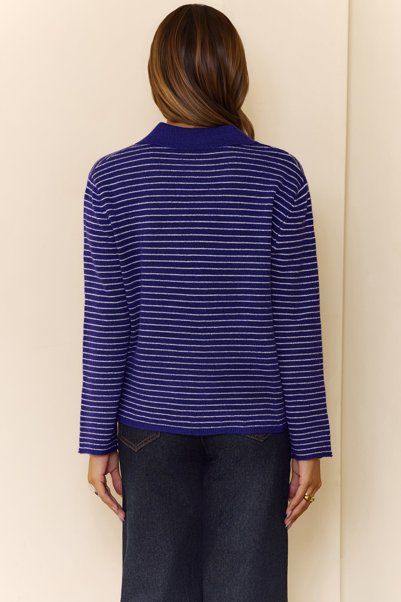Mayfair Jersey Blue Stripe