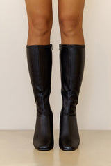 Hunny Knee High Boots Black
