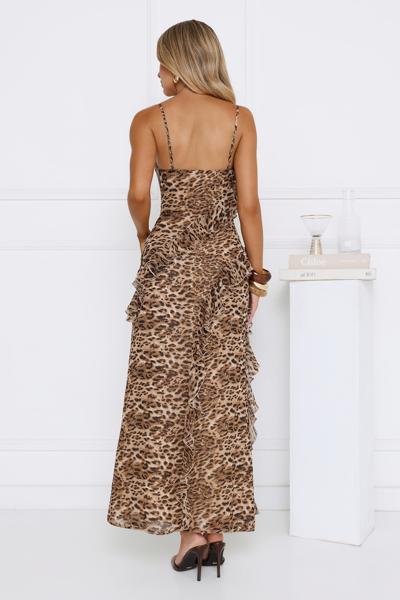 Glow To Prowl Maxi Dress Leopard