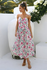 Feel The Tune Maxi Dress Beige