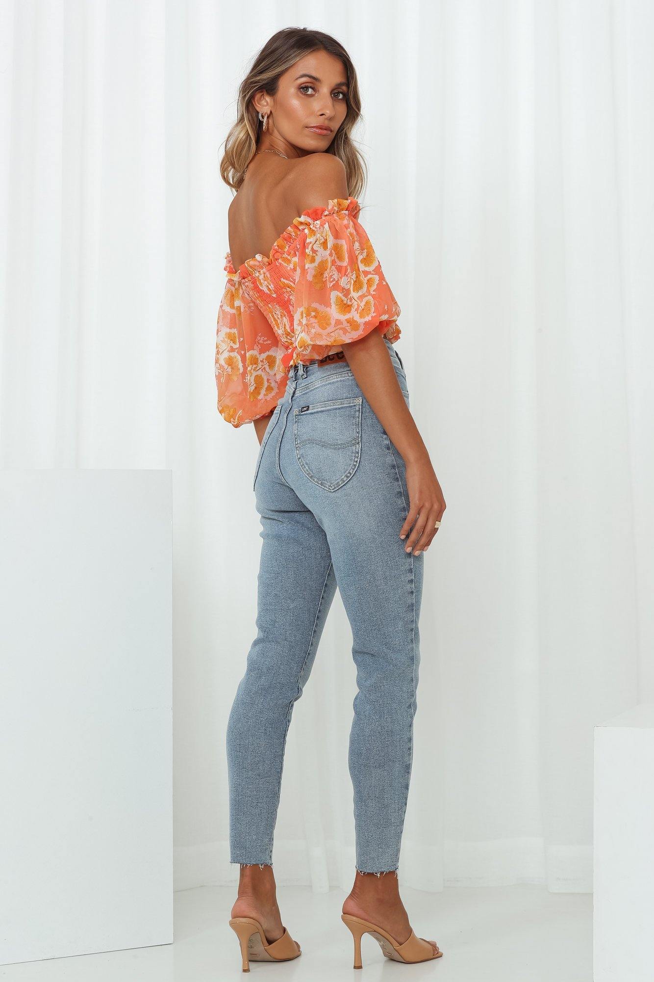LEE Hourglass High Licks Crop Jeans Glory Blue