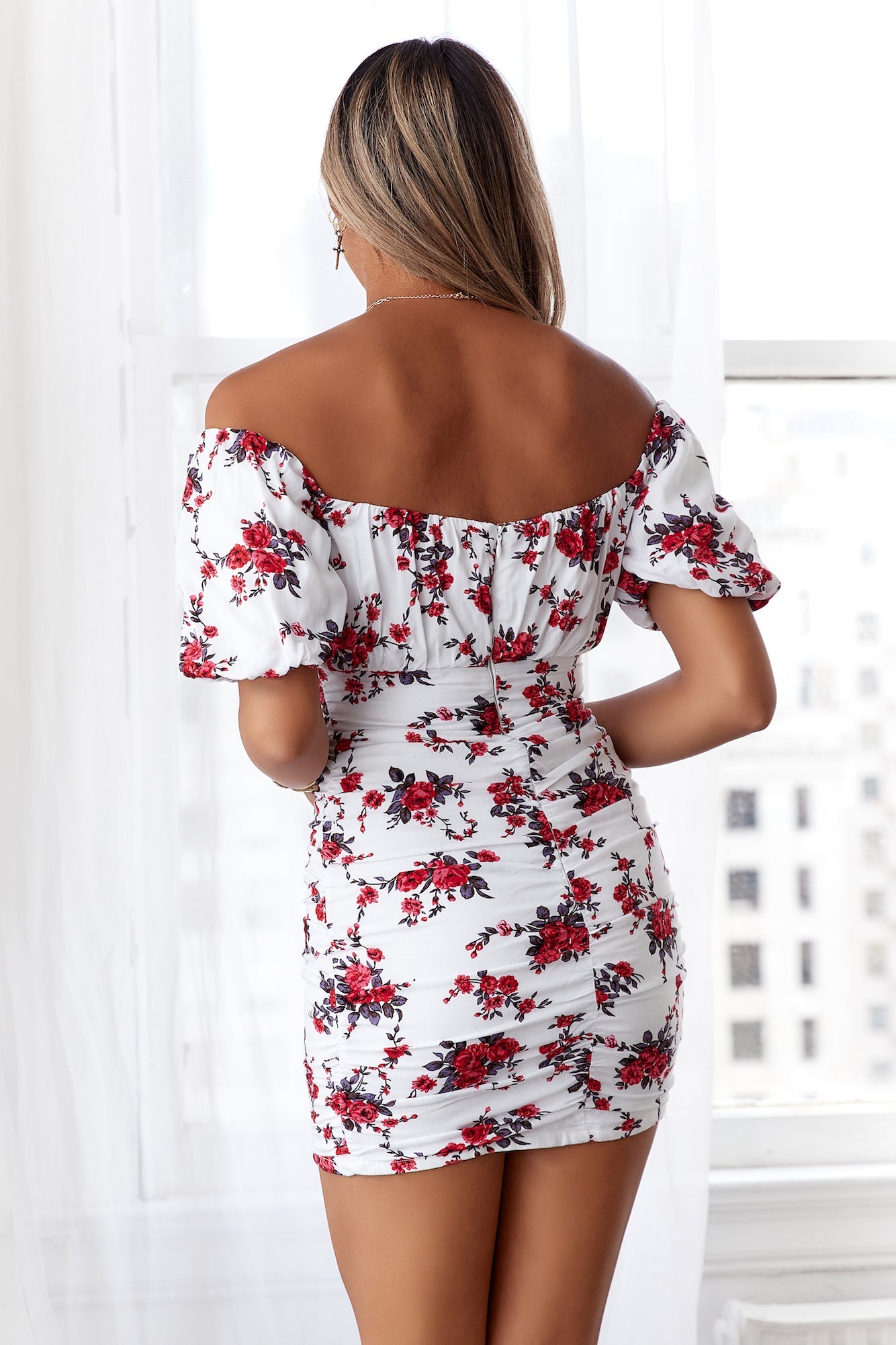 HELLO MOLLY Sunset Kiss Dress White