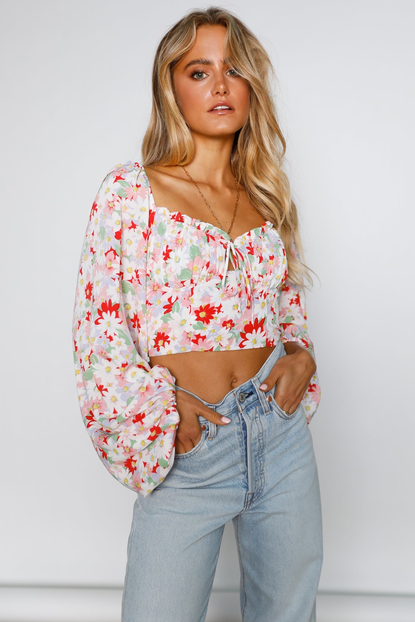 After School Crop Top Pink