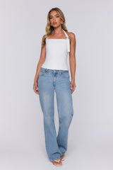 Good For You Halter Top White