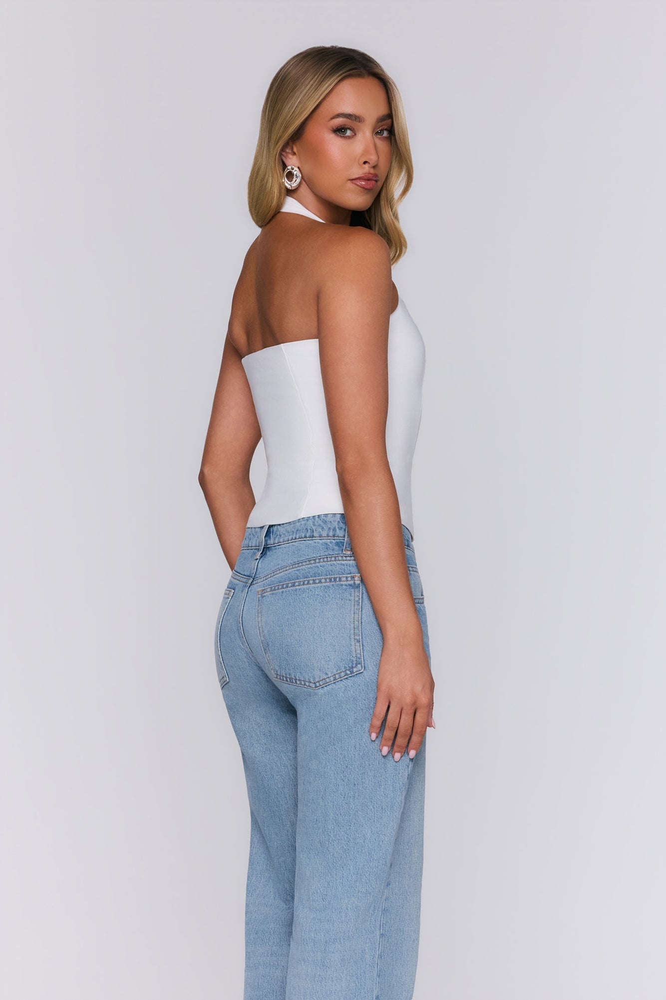 Good For You Halter Top White