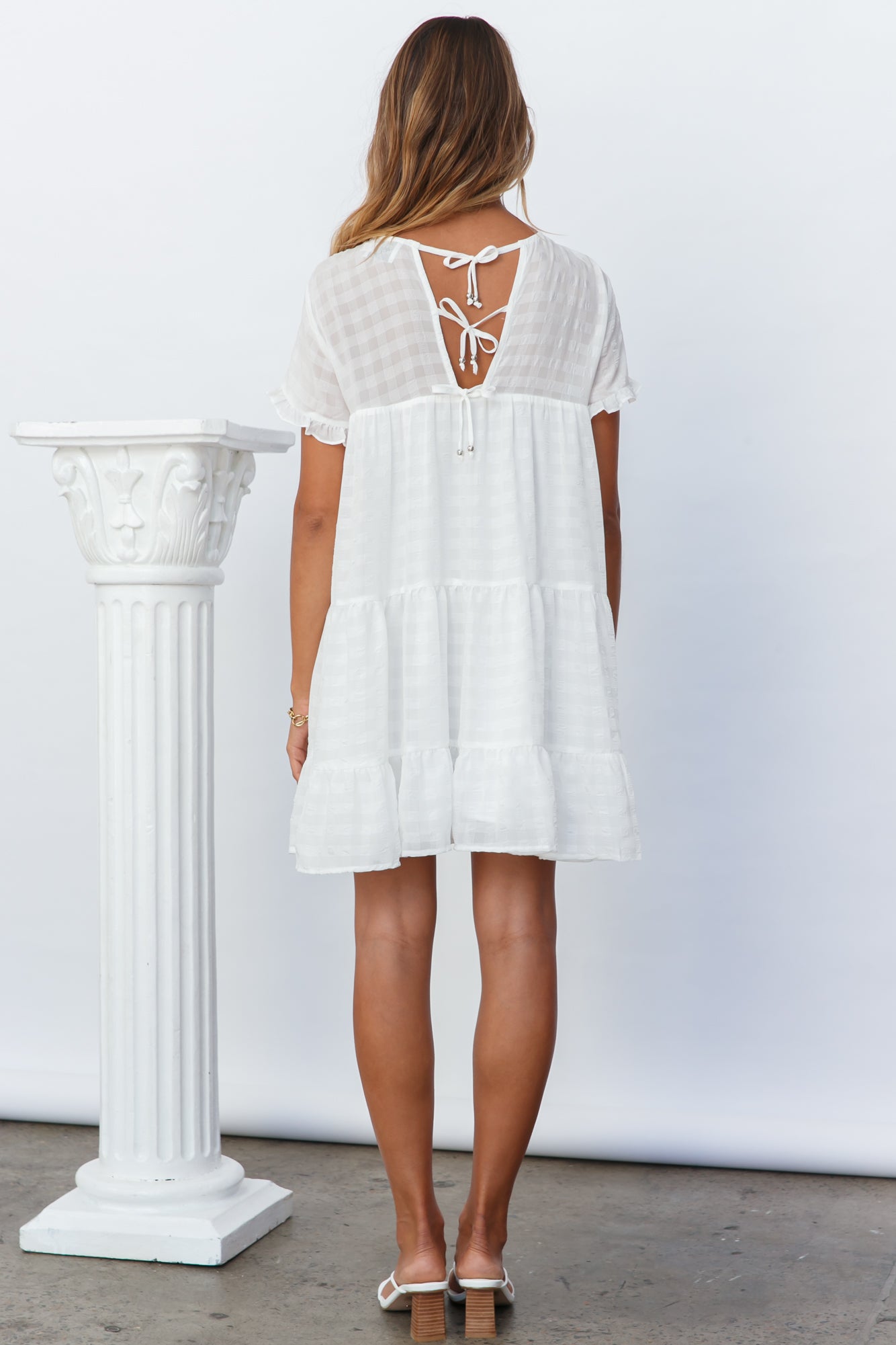 HELLO MOLLY We Need Space Dress White