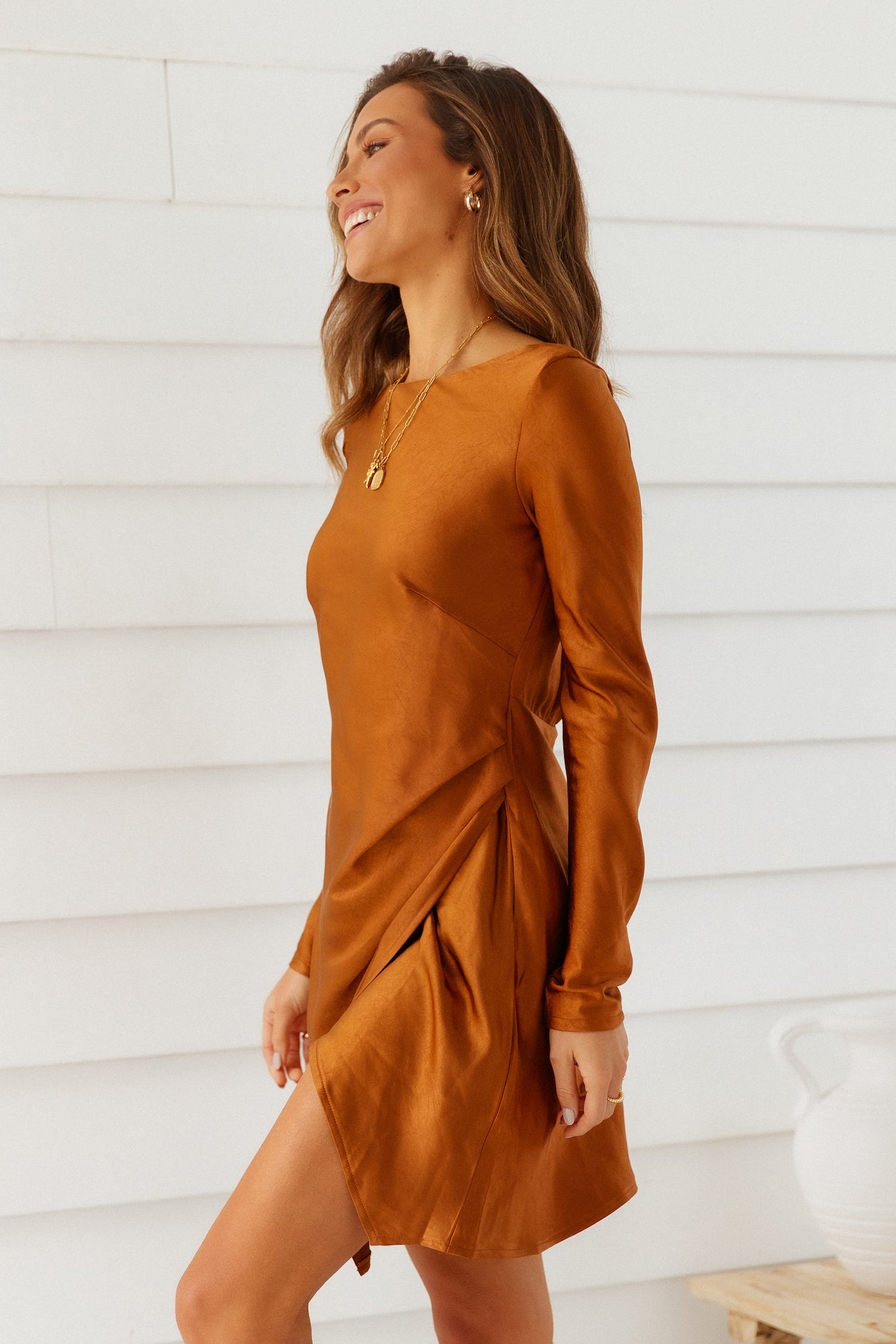 Expressed Permission Dress Chocolate
