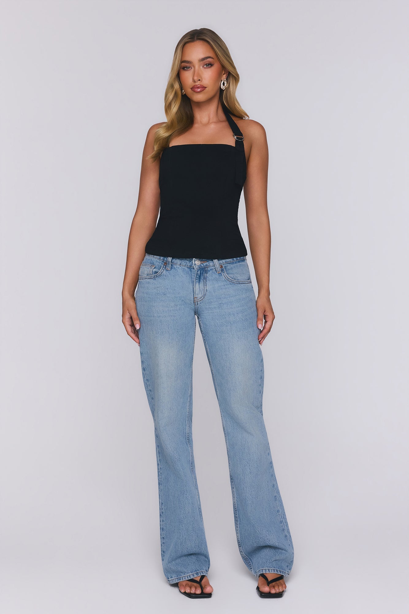 Good For You Halter Top Black