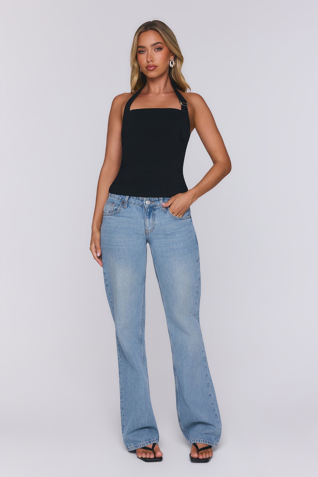 Good For You Halter Top Black